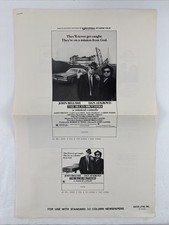 BLUES BROTHERS Pressbook '80 4Pages Complete Movie Poster Art John Belushi 27395