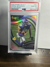 2020 Justin Jefferson Select Field Level Silver Rookie #361 - PSA 10
