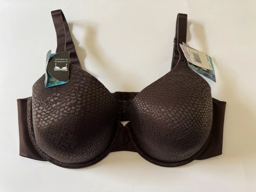 NWT Vanity Fair Zoned-In Support Full Coverage Underwire Bra 75316 40D Embossed