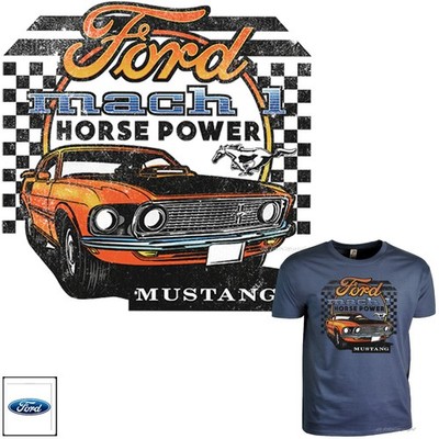 Ford Mustang T-Shirt Mach 1 Auto Motiv classic Musclecar 70s licensed *0061