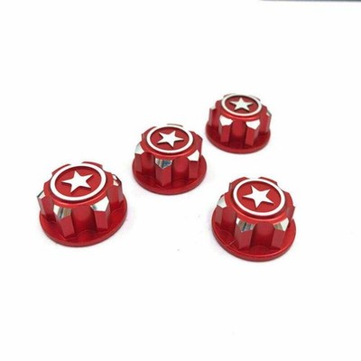 NEW Powerhobby 17mm Aluminum Hex Wheel Nuts Red (4) FOR Traxxas E-Revo Summit Ma