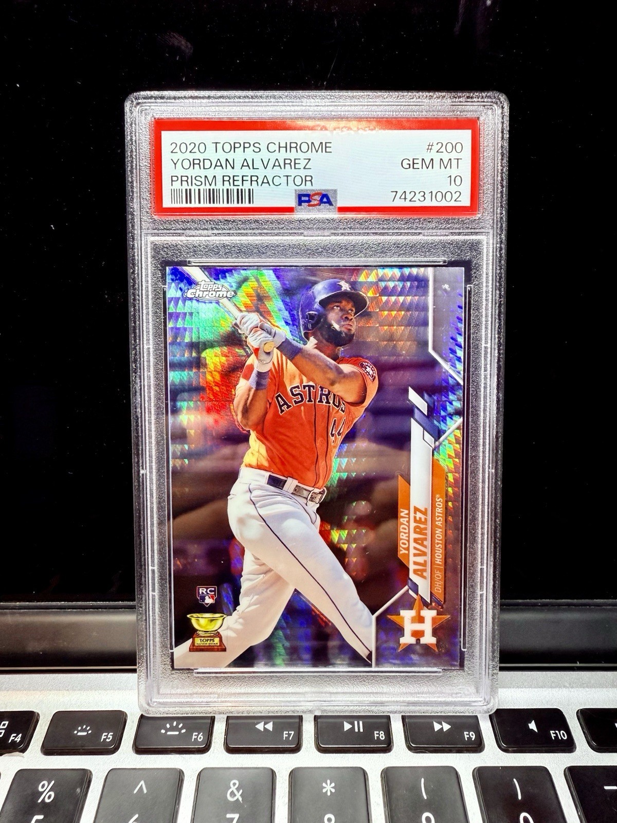 2020 Topps Chrome - Yordan Alvarez #200 Prism Refractor (RC) PSA 10