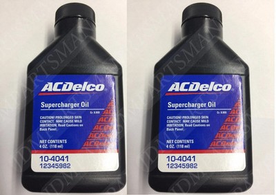 (2) 4 oz Bottles of Genuine GM OEM AC Delco Supercharger Oil Eaton Free Ship