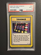PSA 9 MINT Arcade Game Neo Genesis 83/111 Unlimited Pokemon Card Non Holo