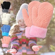 Children Toddler Winter Gloves Mittens Knitted for Winter Boys Girls 0-3 Months
