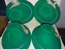 Oktoberfest Bavarian German Tyrolean Alpine hats plastic Traditional festive