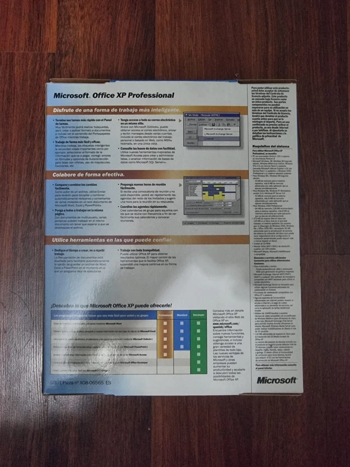Microsoft Office XP Professional 2002 SPANISH/ESPAÑOL 3 CDs - Imagen 2 de 4