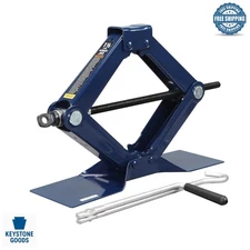 Torin Steel Scissor Lift Jack - 1.5 Ton Capacity, Compact & Durable