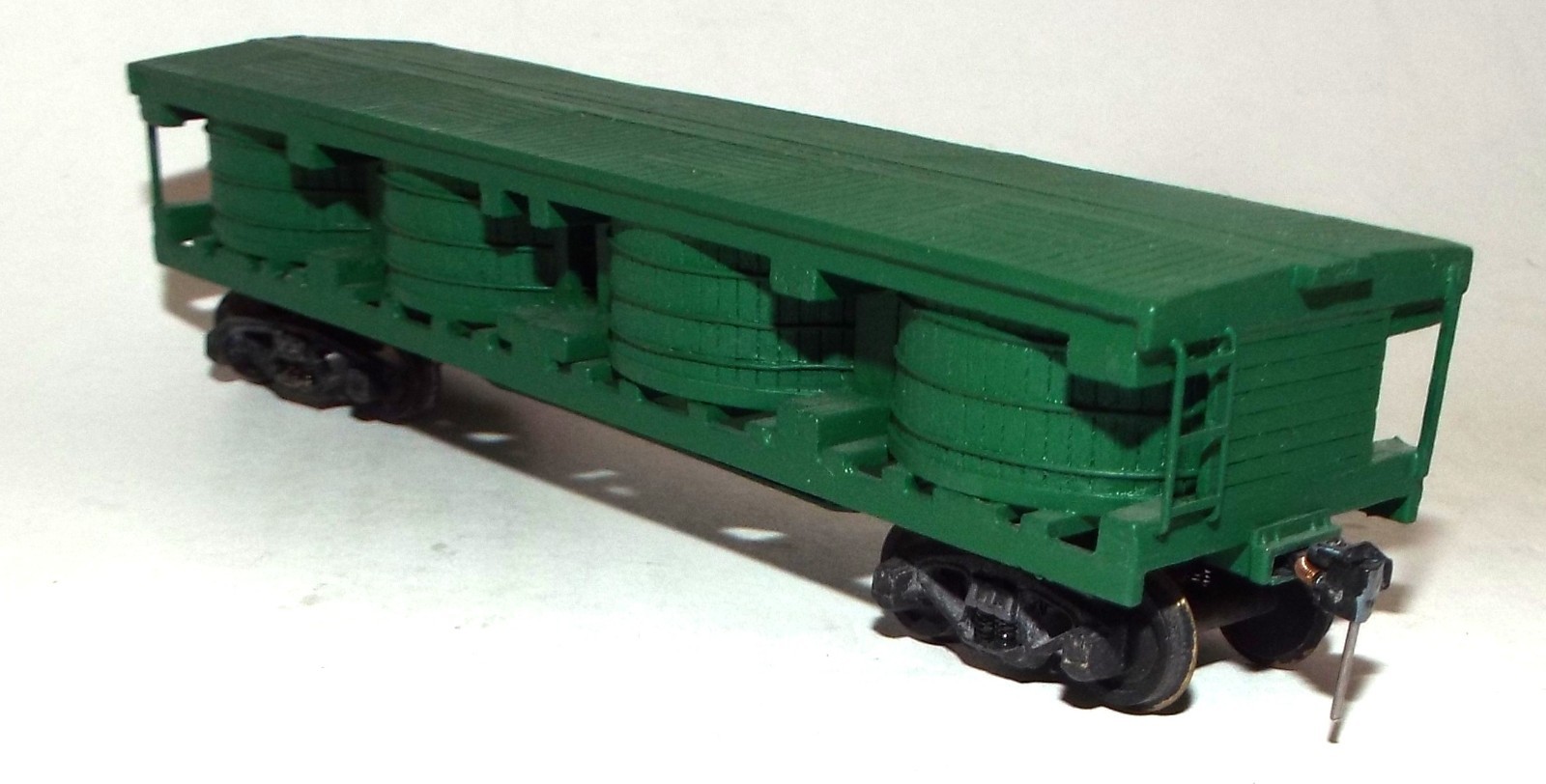 Dark Scale HO Scale 38' Wooden style Pickel Tank Car in Dark Green with Kadee ...