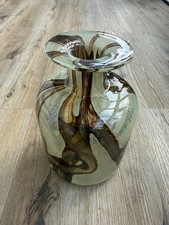 Vintage Eric Dobson und Michael Harris für Mdina Studio Glass Sand Vase