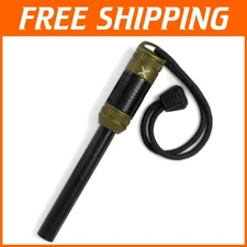 fireROD XL Ferrocerium Firestarter with Waterproof Replaceable Rod & Repair Tape