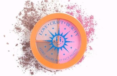 LOVE+CRAFT+BEAUTY Astro Allure Multi-Face Palette, Blush Highlighter Bronzer