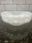 Anchor Hocking Fire KIng Vintage Pattern Milk Glass Footed Centerpiece Bowl -10" — photo 1