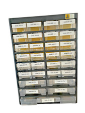 Allit Kleinteilemagazin VarioPlus Basic 47 schwarz gelb Sortierkasten