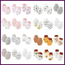 6Pairs/lot Newborn Gloves Protection Face Baby Boy Mittens Soft Cotton