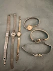 Lot Of 6 Vintage Ladies Watches Bulova Seiko Timex Caravelle Benrus Winton Parts