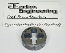 1/2" x 12TPI BSW (British Standard Whitworth) Button Die, HSS. By top brands.