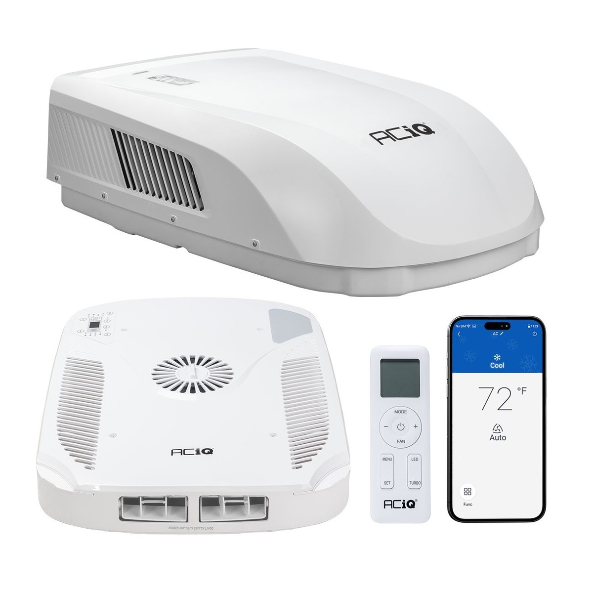 15000 BTU RV Air Conditioner Heat Pump Non-Ducted Rooftop Camper