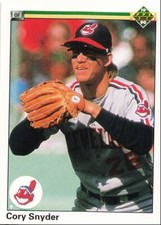 1990 Upper Deck Cory Snyder Cleveland Indians #126A