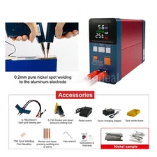 GLITTER 801H 21KW Spot Welder Aluminum to Nickel Welding with 75B Welding Pen