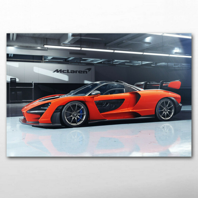 Toile McLaren Senna 50x75 cm pour sublimer votre bureau de passionné