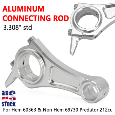 Aluminum Connecting Rod 3.308'' std For Non Hem 69730 Predator 212cc Hem 60363 US