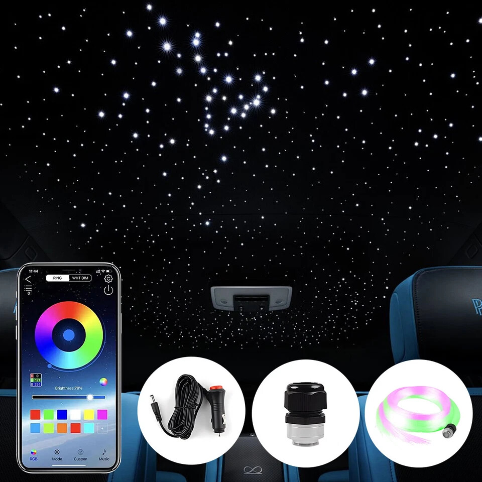 1000pcs Car/Home Headliner Star Light Kit Roof Twinkle Ceiling