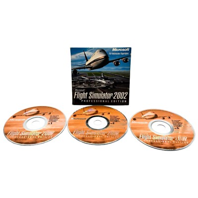 Flight Simulator 2002 Professional Edition PC USK 6 Simulation OVP gebraucht Top