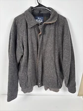 Vintage Woolrich Wool Men’s Zip Up Bomber Jacket Coat Made In USA Size Large