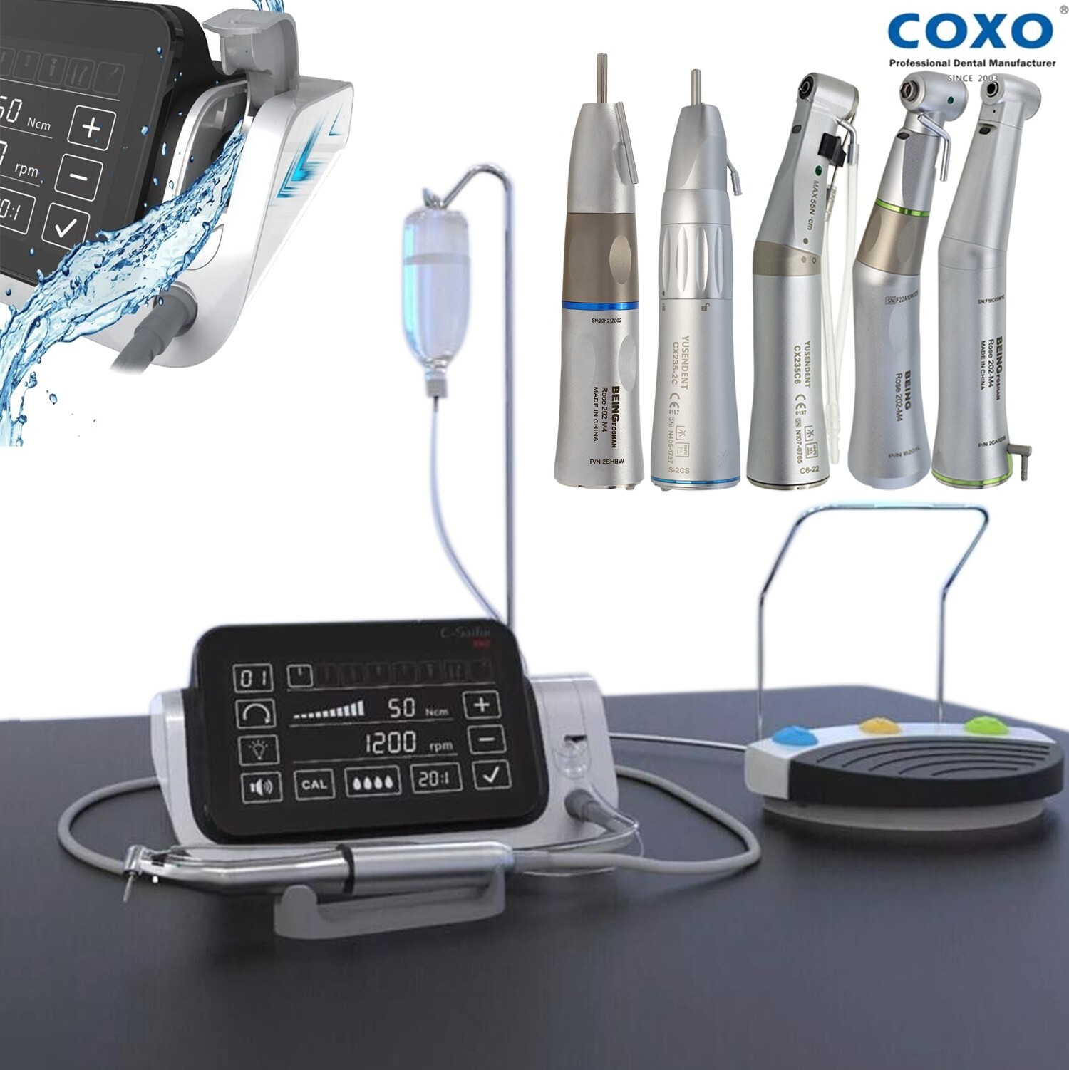 COXO Implant Motor Surgical 20:1 Contra Angle Fiber Optic LED C Sailor Pro NSK