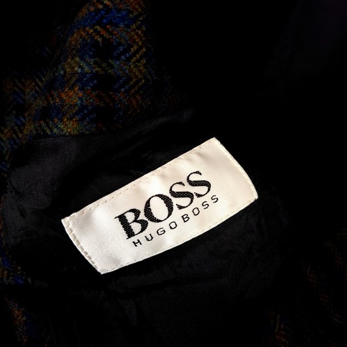 Blazer HUGO BOSS BARRYMORE Hombres Talla XL EU52 UK42 Gris Cuadros Tweed Mues... - Imagen 4 de 10