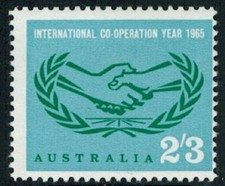 Australia Scott #392 Mint NH Complete 1965 ICY Emblem $3.65 retail value