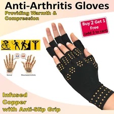 Copper Arthritis Compression Gloves Hand Support Joint Pain Relief for Men Women