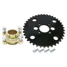 530 38T Rear Sprocket 48mm Bore +Go Kart Sprocket Hub for 32" Axle ATV Mini Bike