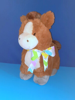 2019 ANIMAL ADVENTURE CHUBBY HORSE PONY PLUSH STUFFED TOY 13''