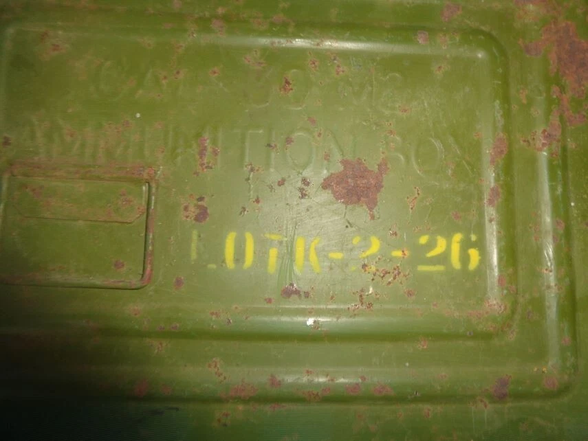 Caisse à munitions mitrailleuse calibre 30 US WW2 USA - Photo 4/4