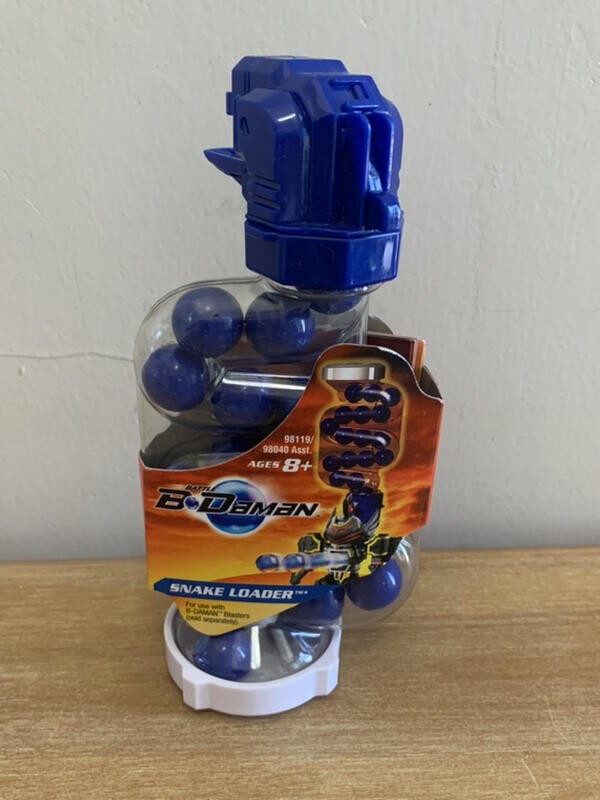 NEW SEALED Hasbro Battle B-Daman Blue Snake Loader For Blasters B