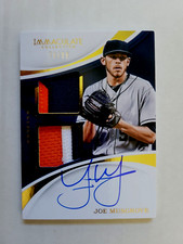 JOE MUSGROVE 2017 Panini Immaculate DUAL PATCH ON CARD AUTO RC  72/99 3 COLOR