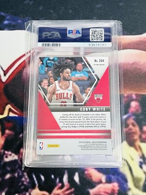 2019-20 Panini Mosaic - NBA Debut Coby White #264 Red Wave
