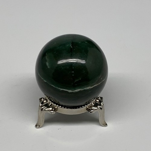 98g, 1.6"(40mm) Green Zade Stone Sphere Gemstone,Healing Crystal, B27168 - Picture 7 of 11