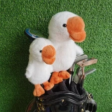 White Goose Golf Wood Head Cover 460cc Driver Hybrid Rescue Plush Headcover