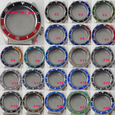 20ATM 41mm Sapphire Watch Case fit NH35 NH36 SKX007 120 Clicks Bezel 3.8 o'clock