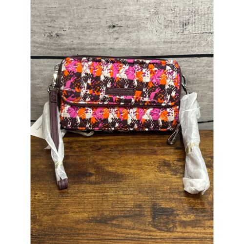 Vera Bradley Houndstooth Tweed Quilted RFID All in One Crossbody Bag Wristlet