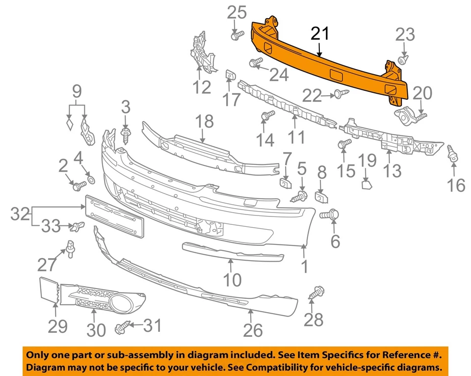 Усилитель переднего бампера оригинальный производитель 2004 2005 2006 Volkswagen Phaeton - Изображение 3 из 4