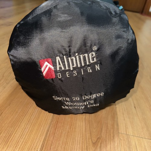 Alpine Design Sierra 20 Degree Women RH Zip Mummy Sleeping Bag Green Color Warm - Picture 14 of 16