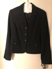 Women’s Speigal Black Blazer size 6 Detailing on Collar and Sleeves 