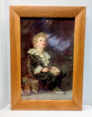 Boy with Bubbles Sir John Everett Millais 1886 Pears Soap Framed Glazed Print