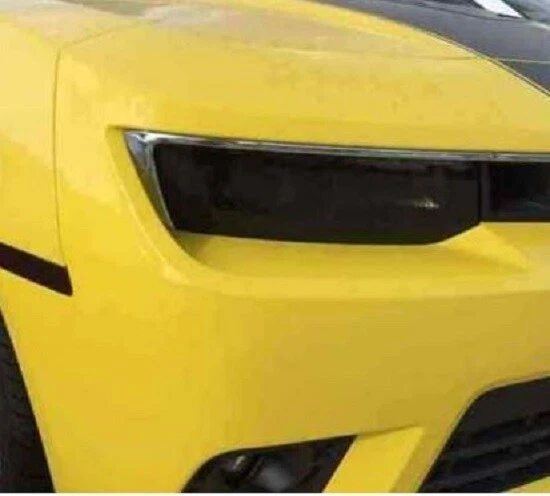Чехлы на фары GTS однотонные дымчатые 2 шт. подходят для Chevy Camaro 2014-2015 14 15 пар - Изображение 2 из 3