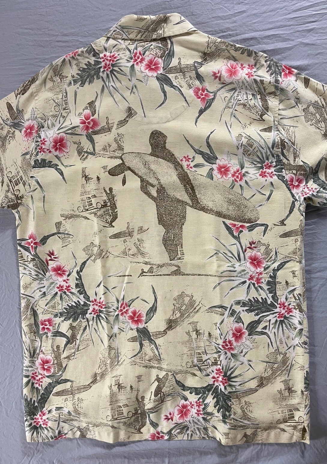 O'Neill Short Sleeve Button Front Linen Blend Casual Shirt. Men's Size M, MINT!!