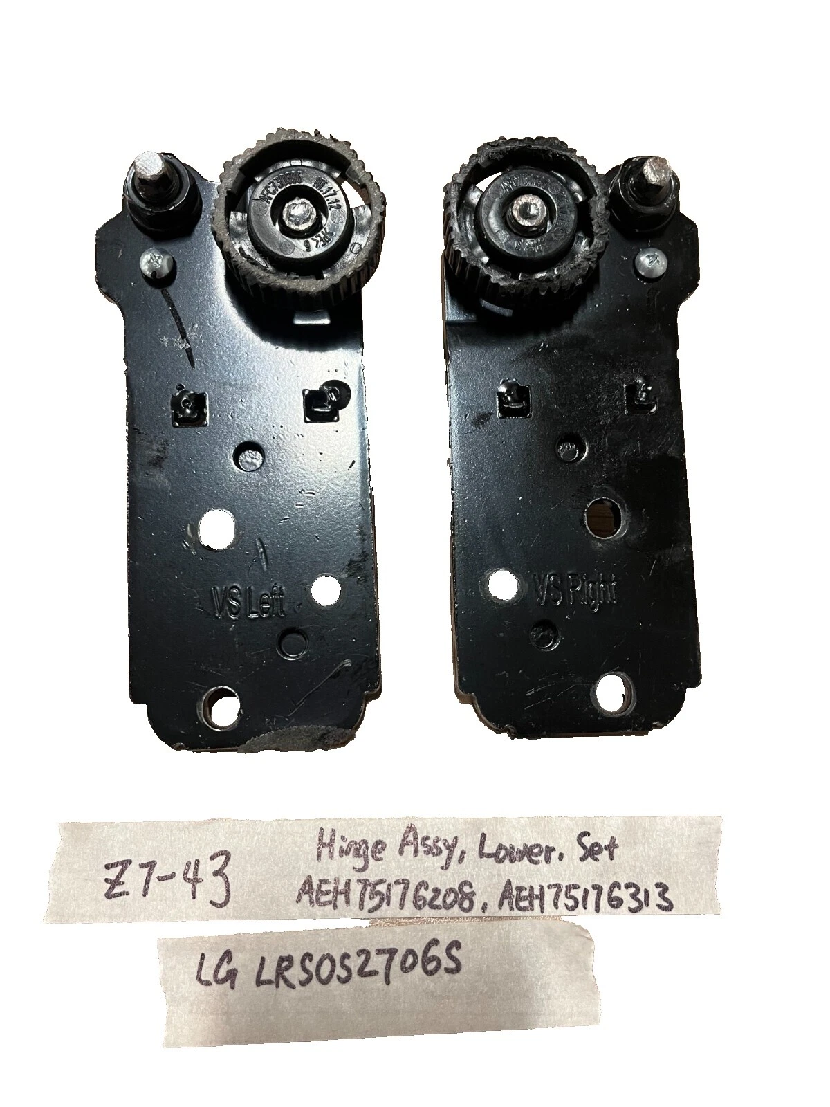 Bisagras LG Negro piezas